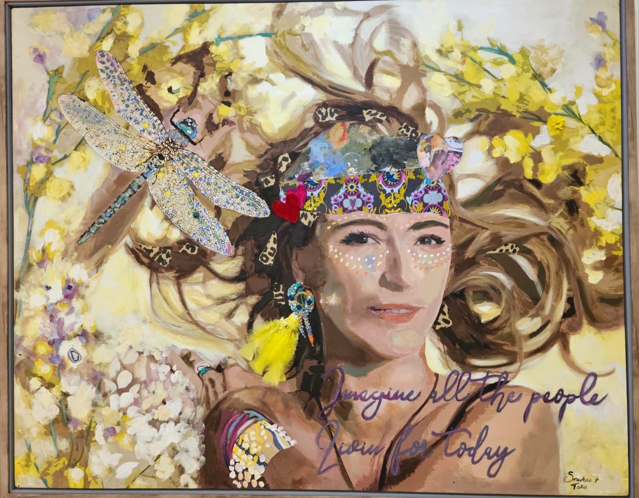 Sunku Patton; Living for Today; Oil on canvas; 125cm x 155cm;