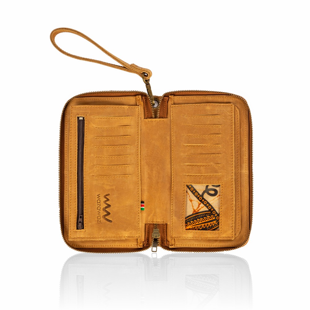 Leather Neera Wallet With Touch of Beads