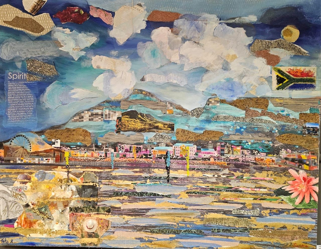 Sunku Patton; Cape scene 2; Oil on Canvas; 110cm x 140cm;