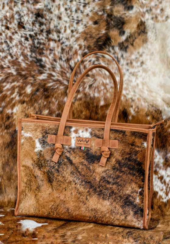 Eugenie Full Hair-On Bag – Luxury Hair-On Leather Tote(Custom)