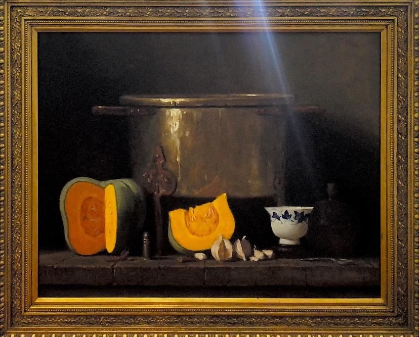 Duggie Do Toit ;Still life Pots; Oil on Board; 120cm x 90cm;