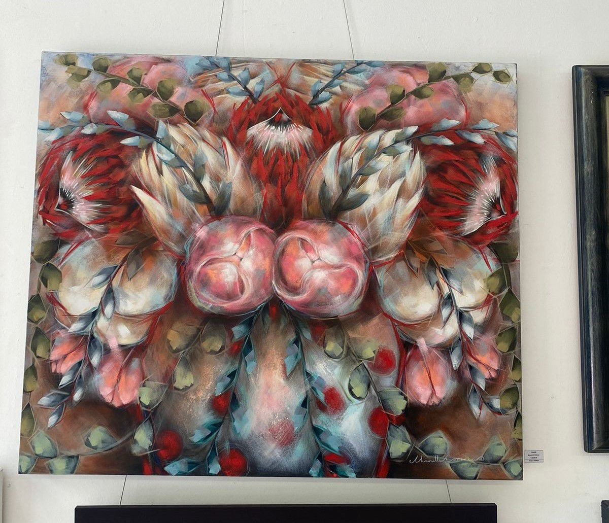 Chanelle; Bouquet of colours; Oil on canvas; 140cm x 120cm;